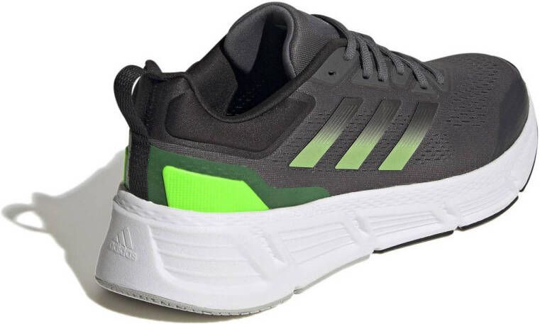 adidas Performance Questar hardloopschoenen grijs groen zwart