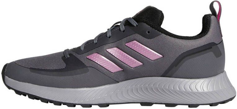 adidas Performance Runfalcon 2.0 hardloopschoenen trail grijs roze