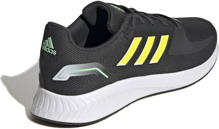 adidas Performance Runfalcon 2.0 hardloopschoenen zwart geel groen