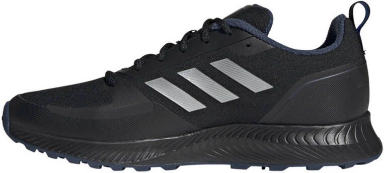 adidas Performance Runfalcon 2.0 hardloopschoenen zwart zilver donkerblauw
