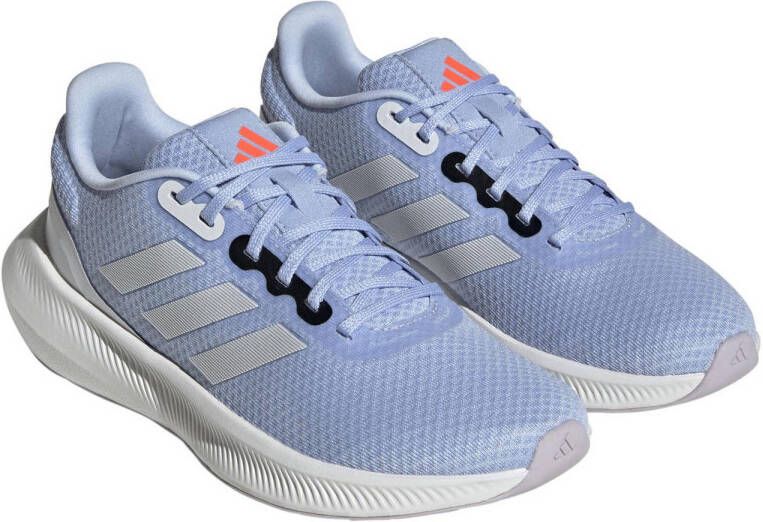 adidas Performance Runfalcon 3.0 hardloopschoenen lichtblauw zilvergrijs