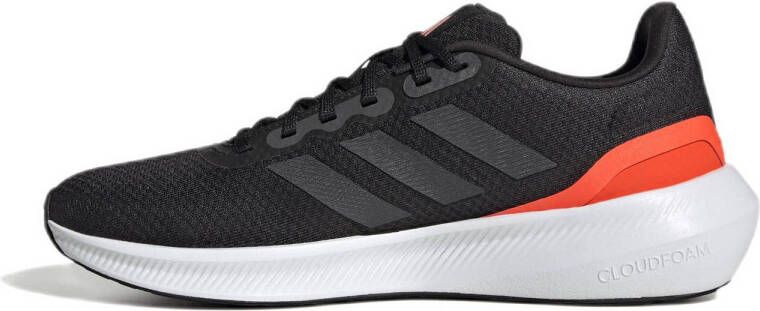 adidas Performance Runfalcon 3.0 hardloopschoenen zwart antraciet rood