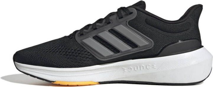 adidas Performance Ultrabounce hardloopschoenen zwart antraciet geel