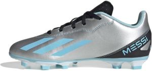 Adidas Performance X Cazyfast Messi.4 FxG Jr. voetbalschoenen zilver lichtblauw zwart