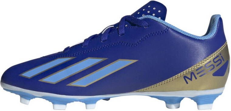 adidas Performance X CrazyFast Club Fx Messi Junior voetbalschoenen blauw