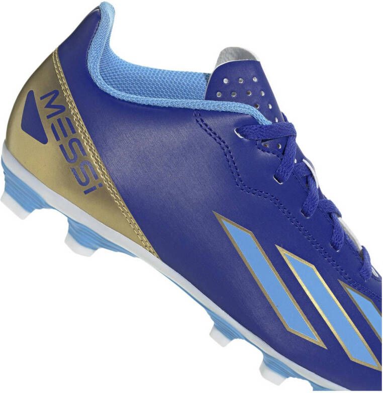 adidas Performance X CrazyFast Club Fx Messi Junior voetbalschoenen blauw
