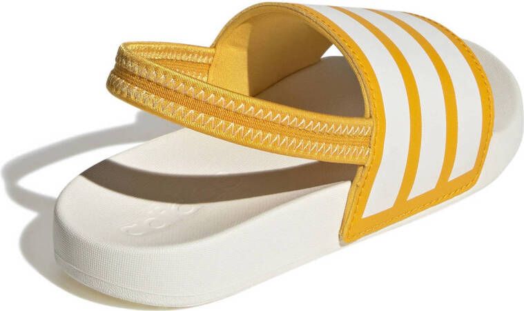adidas Sportswear Adilette Estrap badslippers met hielbandje ecru geel