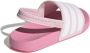 Adidas Sportswear Adilette Estrap badslippers met hielbandje lichtroze wit roze - Thumbnail 5