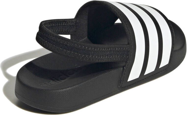 adidas Sportswear Adilette Estrap badslippers met hielbandje zwart wit