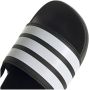 Adidas Sportswear Adilette Estrap badslippers met hielbandje zwart wit - Thumbnail 5