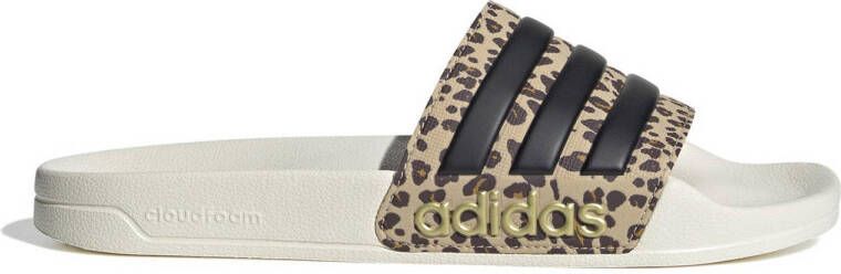 adidas Sportswear Adilette Shower badslippers offwhite zwart beige