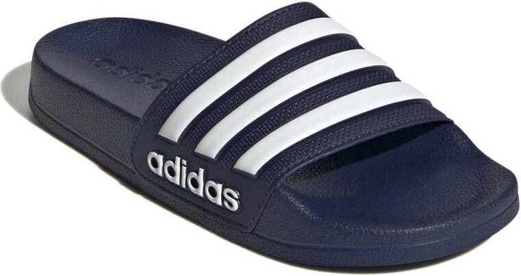 adidas Sportswear Adilette Shower badslippers donkerblauw wit