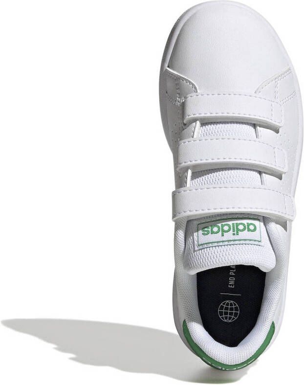 adidas Sportswear Advantage CF sneakers wit groen