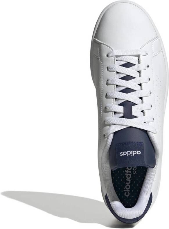 adidas Sportswear Advantage sneakers wit donkerblauw