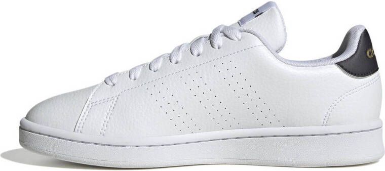 adidas Sportswear Advantage sneakers wit donkerblauw goud