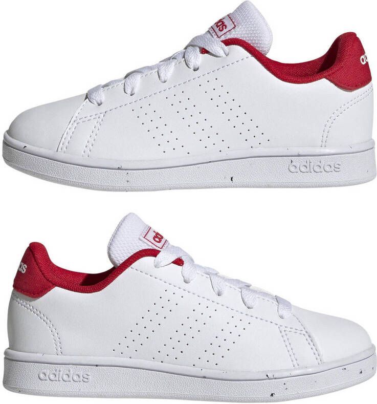adidas Sportswear Advantage sneakers wit rood