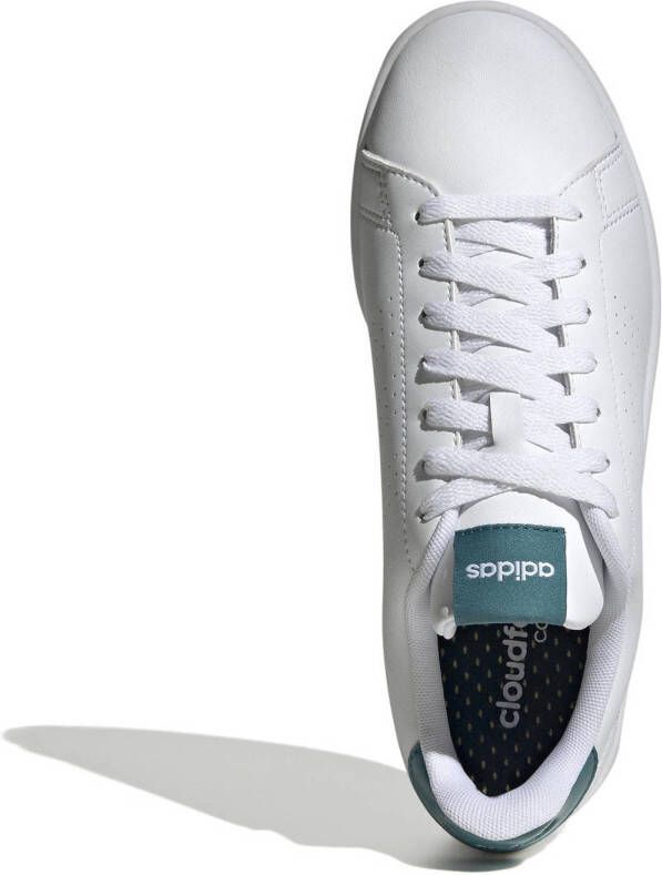 adidas Sportswear Advantage sneakers wit turquoise