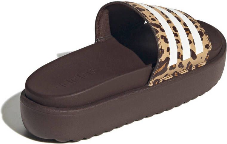 adidas Sportswear Adilette Platform badslippers bruin beige