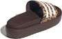 Adidas Sportswear Adilette Platform badslippers bruin beige - Thumbnail 5