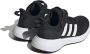 Adidas Sportswear FortaRun 2.0 Cloudfoam Schoenen met Elastische Veters en Klittenband Kinderen Zwart - Thumbnail 1