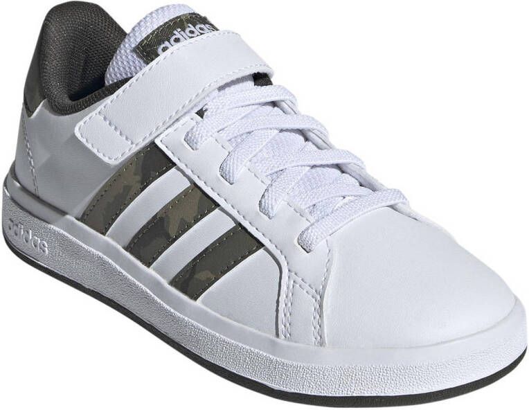 adidas Sportswear Grand Court 2.0 EL sneakers wit olijfgroen donkergroen