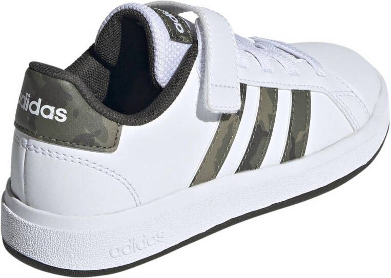 adidas Sportswear Grand Court 2.0 EL sneakers wit olijfgroen donkergroen