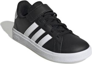 Adidas Core adidas Sportswear Grand Court Schoenen met Elastische Veters en Klittenband Kinderen Zwart