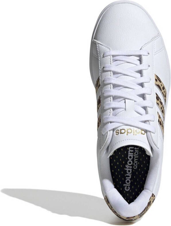 adidas Sportswear Grand Court 2.0 sneakers wit beige zwart