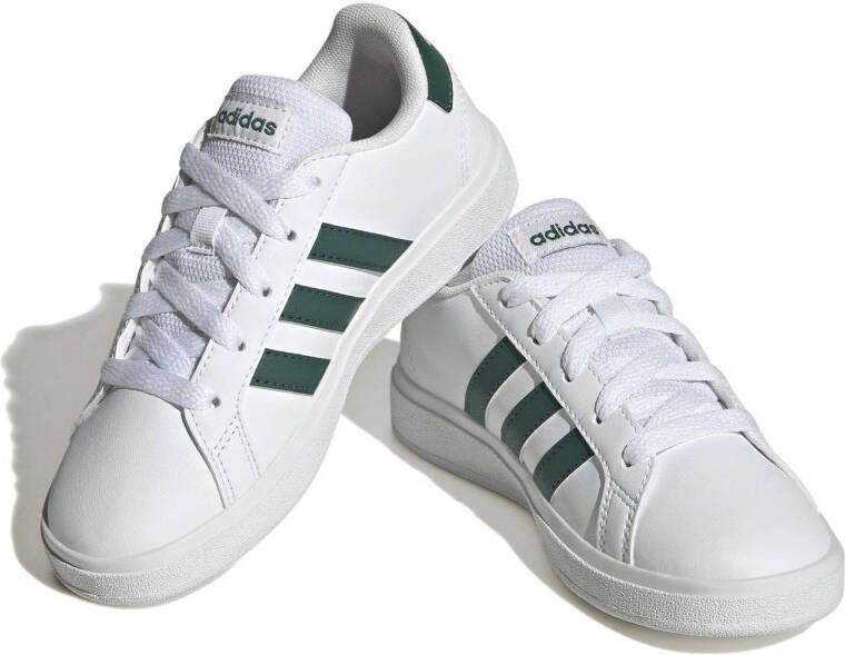 Adidas Sportswear Grand Court 2.0 sneakers wit groen Imitatieleer 37 1 3