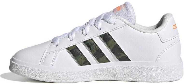 adidas Sportswear Grand Court 2.0 sneakers wit kaki oranje