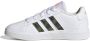 Adidas Sportswear Grand Court 2.0 sneakers wit kaki oranje Imitatieleer 36 2 3 - Thumbnail 3