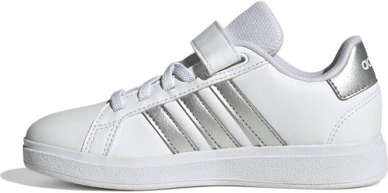 adidas Sportswear Grand Court 2.0 sneakers wit metallic zilver