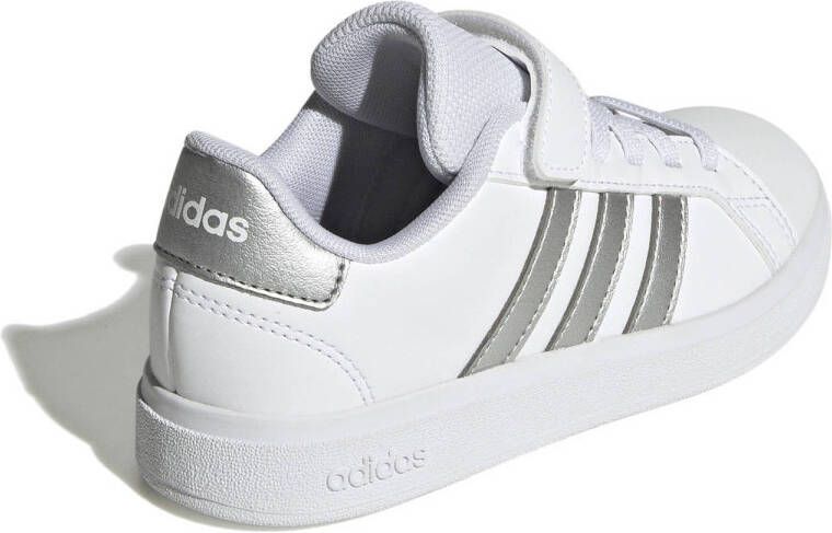 adidas Sportswear Grand Court 2.0 sneakers wit metallic zilver