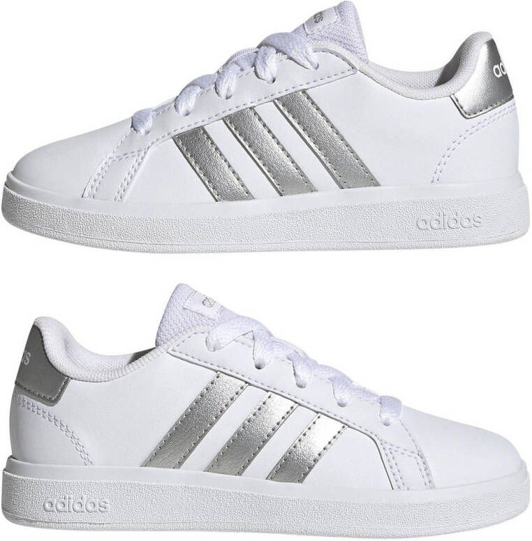 adidas Sportswear Grand Court 2.0 sneakers wit zilver