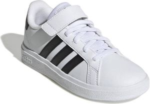 Adidas Originals Kinder gympen met klittenbandsluiting en elastische veters Grand Court Wit