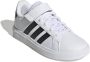 Adidas Originals Kinder gympen met klittenbandsluiting en elastische veters Grand Court Wit - Thumbnail 6