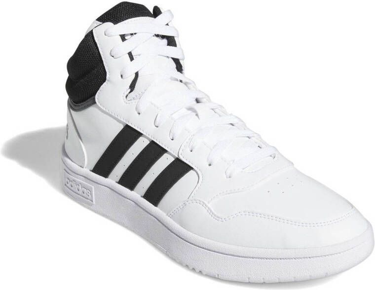 adidas Sportswear Hoops 3.0 Mid sneakers wit zwart