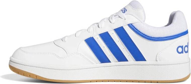 adidas Sportswear Hoops 3.0 sneakers wit kobaltblauw