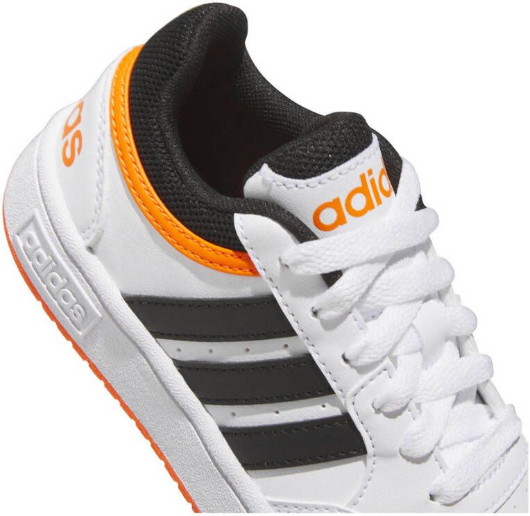 adidas Originals Hoops 3.0 sneakers wit zwart oranje