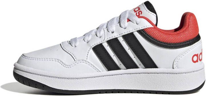 adidas Sportswear Hoops 3.0 sneakers wit zwart rood