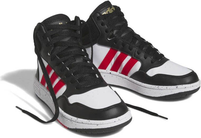 adidas Sportswear Hoops Mid 3.0 sneakers wit rood zwart
