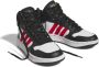 Adidas Sportswear Hoops Mid 3.0 sneakers wit rood zwart Jongens Imitatieleer 38 2 3 - Thumbnail 3