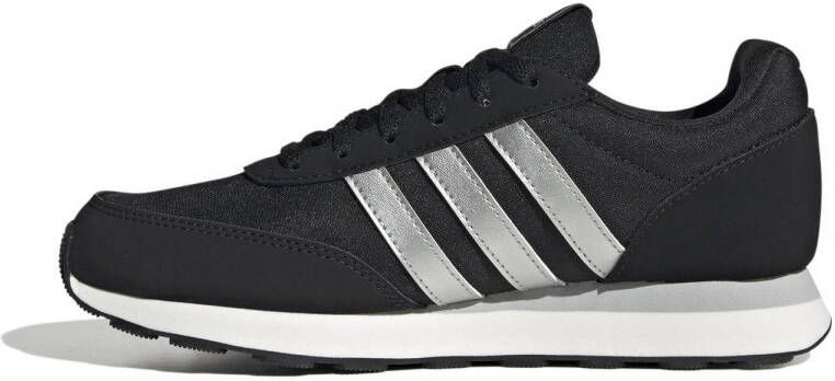 adidas Sportswear Run 60s 2.0 sneakers zwart zilvermetallic wit