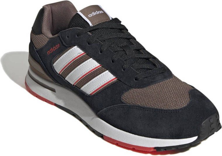 adidas Sportswear Run 80s sneakers zand zwart wit rood