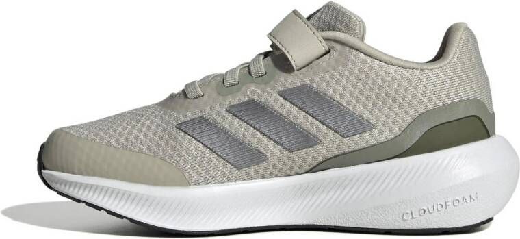 adidas Sportswear Runfalcon 3.0 hardloopschoenen grijsgroen beige wit