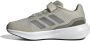 Adidas Sportswear Runfalcon 3.0 hardloopschoenen grijsgroen beige wit Mesh 37 1 3 Sneakers - Thumbnail 4