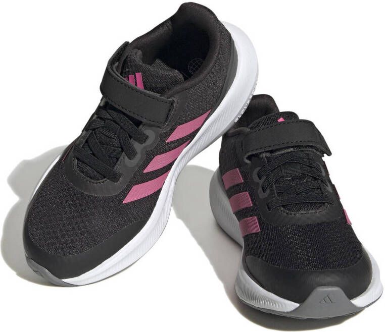 adidas Sportswear Runfalcon 3.0 hardloopschoenen zwart fuchsia grijs