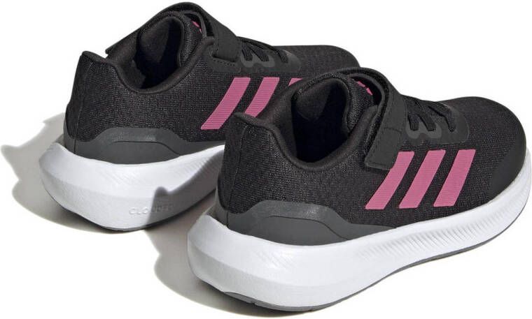 adidas Sportswear Runfalcon 3.0 hardloopschoenen zwart fuchsia grijs