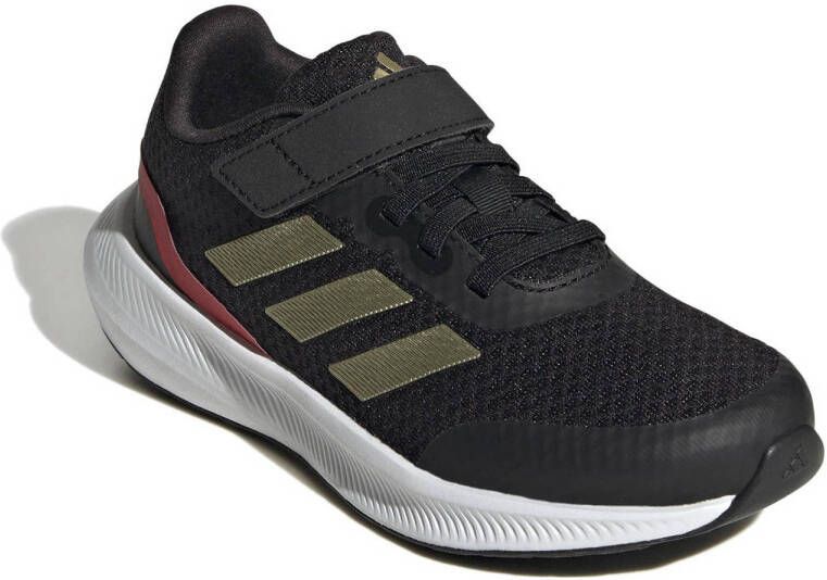 adidas Sportswear Runfalcon 3.0 hardloopschoenen zwart goudkleurig rood