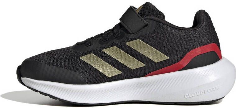 adidas Sportswear Runfalcon 3.0 hardloopschoenen zwart goudkleurig rood